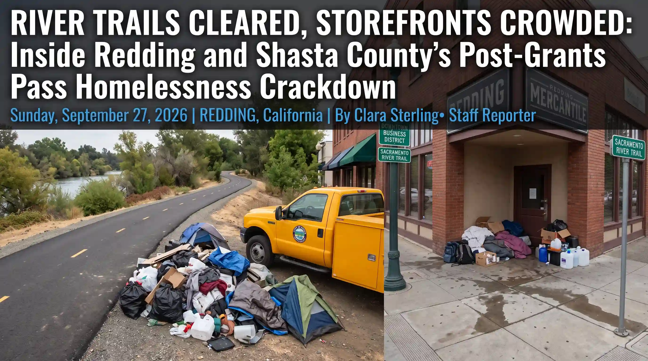 River Trails Cleared, Storefronts Crowded: Inside Redding and Shasta County’s Post-Grants Pass Homelessness Crackdown
